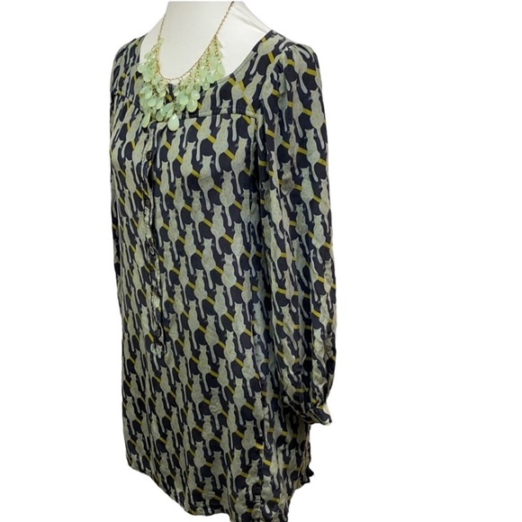 Paul & Joe Silk Cat Shift Dress - Picture 3 of 6